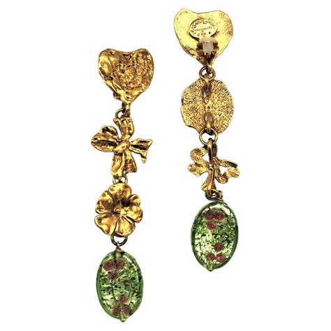 clip earring yves saint laurent rve gouche heart heavy|Vintage Yves Saint Laurent Rive Gauche Heart Earring .